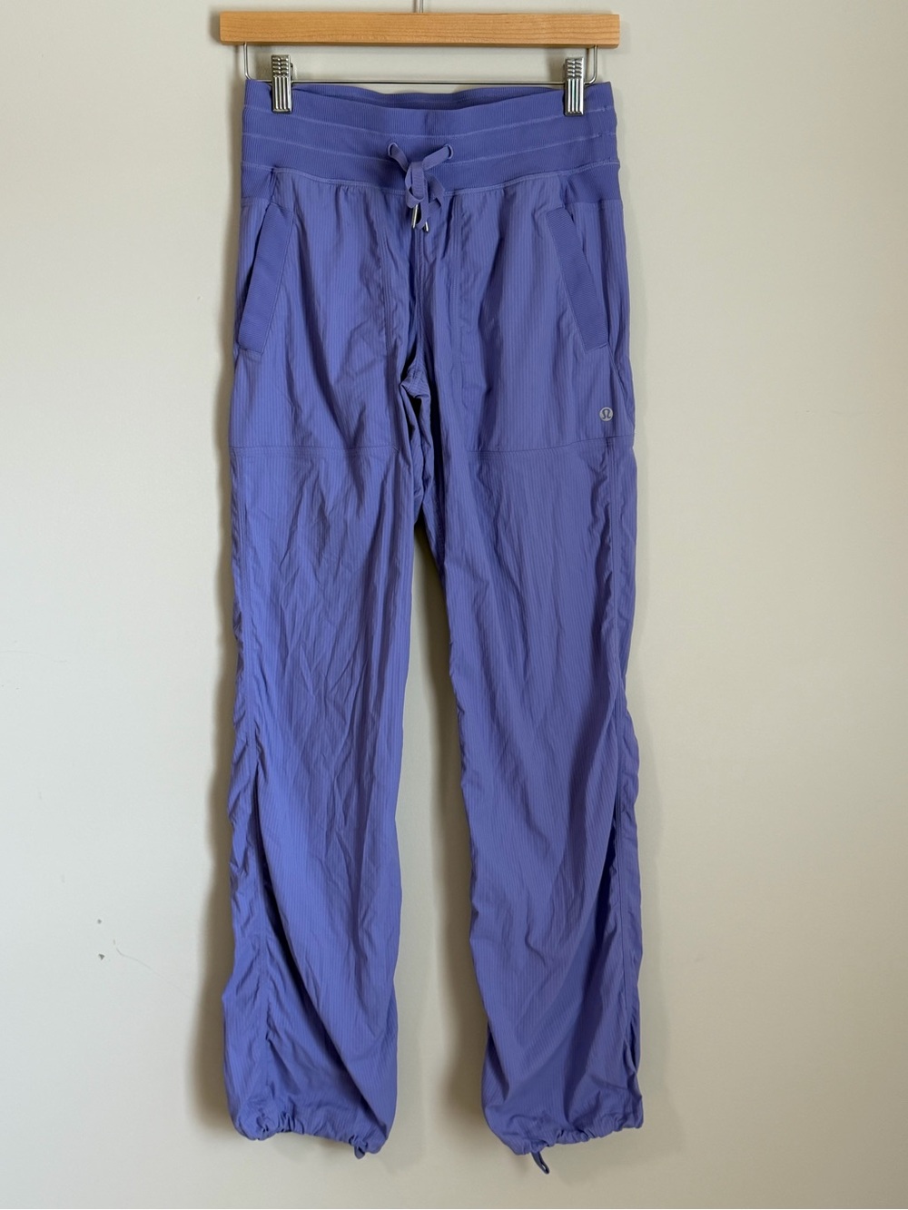 Lululemon Dance Studio Mid-Rise Pants Drawstring Unlined Purple EUC